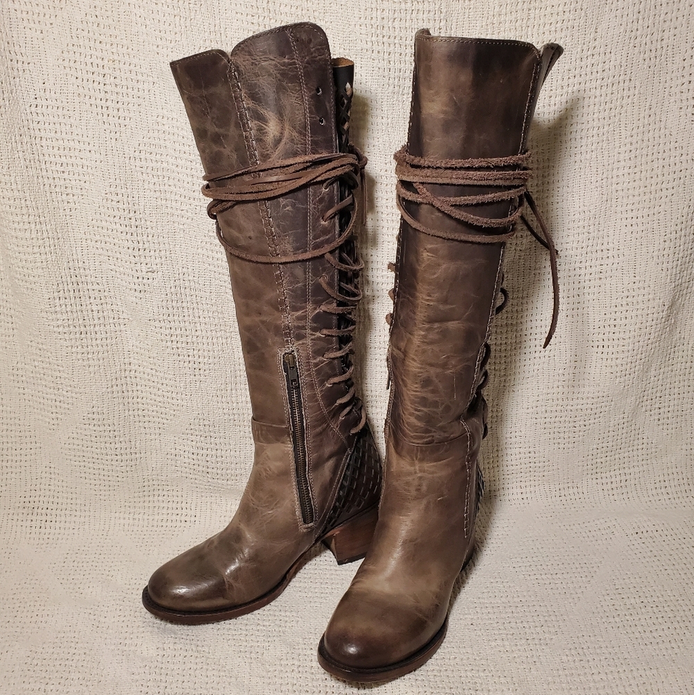 Freebird By Steven Carver Leather Knee-High Boots